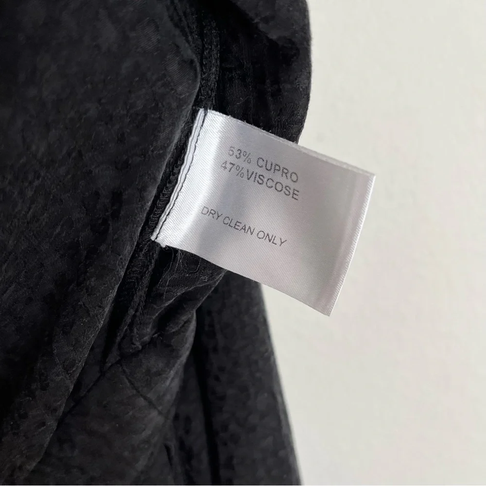 UNDRESS Lithuania ( NWT) | XS/S Maneli Cupro Black Midi Wrap Dress - Picture 12 of 12